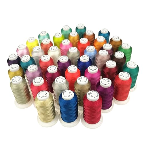HOMSFOU 1 Satz Polyester-Stickgarn Stich Faden Anfänger Nähgarn Stickmaschine Stickseide Zahnseide kreuzen Stickgarn-Kit Strickfäden Polyesterfäden Zufällige Farbe von HOMSFOU