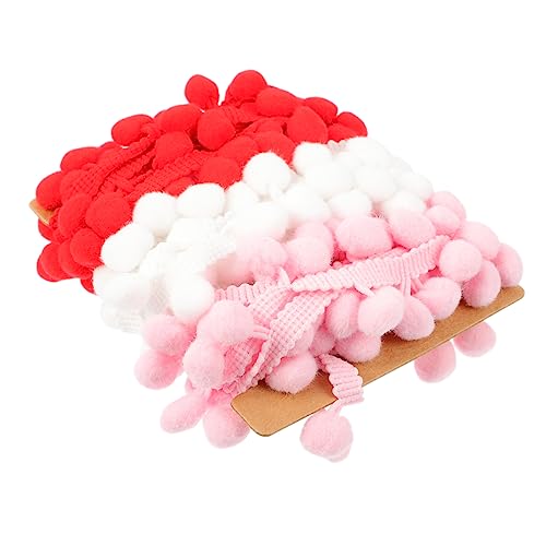 HOMSFOU 1 Satz Pompon Borte mit Quasten für Diy Projekte für Kleidung Hochzeitsdekoration Hüte und Kreative Bastelarbeiten Perfektes Nähzubehör für Designs von HOMSFOU