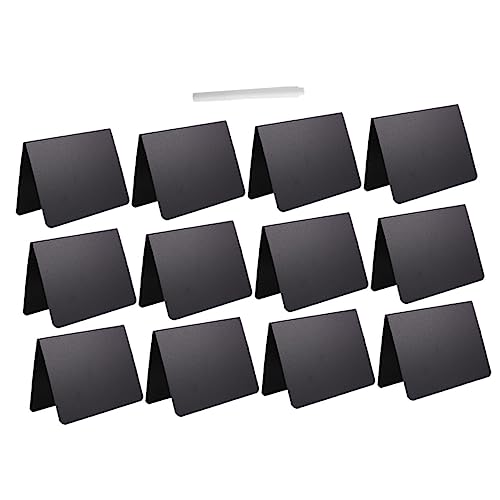 HOMSFOU 1 Satz Preisschild für die Tafel Whiteboard Planke Tafelzeichen Trockener Löschbrett Mini-Tafelschilder Zeichenbrett Message Board für Shop Tragbares Zeichen Plastik Schwarz von HOMSFOU