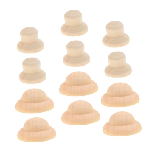 HOMSFOU 1 Satz Puppenhut Zubehör Puppenhüte Zum Basteln Kleine Puppenhüte DIY Bastelhüte Miniatur Puppenhüte Kleine Hüte Zum Basteln Kleine Bastelhüte Kleine Hüte Zum 40 Stück von HOMSFOU