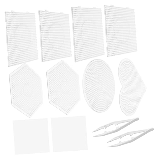 HOMSFOU 1 Satz Puzzle Doodle Board PEG -Vorstand Perlenbrett Pegboard Sicherungsperlen Stecktafeln Steckplatten aus Kunststoffperlen Sicherungsperlen Stiftplatten Bretter Plastik von HOMSFOU