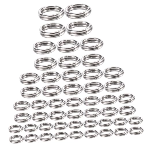 HOMSFOU 1 Satz Rostfreies Verbinder Set Zubehör Für Schmuck Basteln Zur Schlüsselherstellung Spaltringe Zubehör Biegeringe DIY Bastelarbeiten Spaltringe Spaltring 500 Stück von HOMSFOU