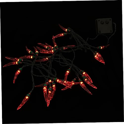 HOMSFOU 1 Satz Rote Chili-lichterketten Dekorative Pfefferlampe Wasserdichte Solarleuchten Im Freien Solarlampen Für Den Innenbereich Indoor-solarleuchten Für Zu Hause Eingebaute Batterie HOMSFOU 1 Satz Rote Chili-lichterketten Dekorative Pfefferlampe Wasserdichte Solarleuchten Im Freien Solarlampen Für Den Innenbereich Indoor-solarleuchten Für Zu Hause Eingebaute Batterie von HOMSFOU