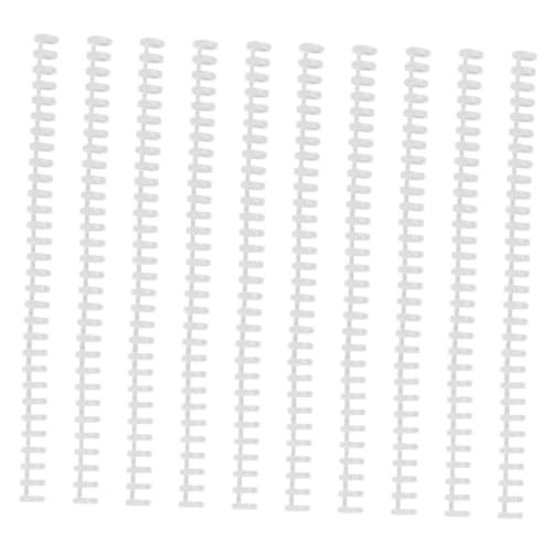 HOMSFOU 1 Satz Runde Loch Binde Spiral- Notizbücher Spiralblock Bindung Zubehör Für Bindemaschinen Ersatzteile Aktenmappe Loseblatt-notizbuchring Papierbuchungsspule Plastik Weiß 10 Stück HOMSFOU 1 Satz Runde Loch Binde Spiral- Notizbücher Spiralblock Bindung Zubehör Für Bindemaschinen Ersatzteile Aktenmappe Loseblatt-notizbuchring Papierbuchungsspule Plastik Weiß 10 Stück von HOMSFOU