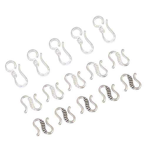 HOMSFOU 1 Satz S Haken Verschlüsse Mit Silberbeschichtung Für Diy Schmuck Armband Zubehör Zum Gestalten Individueller Schmuckstücke 40 Stück HOMSFOU 1 Satz S Haken Verschlüsse Mit Silberbeschichtung Für Diy Schmuck Armband Zubehör Zum Gestalten Individueller Schmuckstücke 40 Stück von HOMSFOU