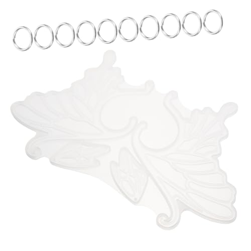 HOMSFOU 1 Satz Schmetterlingsflügel -Ohrclipform Schädelformen für Ohrringform Schmuck epoxidharz Harzform Silikon Ohrring -Harzform machen Formen zur Herstellung von Ohrringen Kieselgel von HOMSFOU