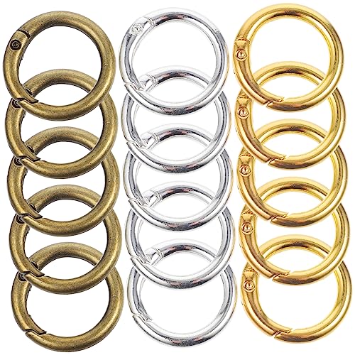 HOMSFOU 1 Satz Schmuckringe Machen Ringschnallenverschluss Farbig Ö Abnehmbar Form Federringe Aus Legierung Runder Schlüsselanhänger Schlüsselringe Sprungringe 15 Stück HOMSFOU 1 Satz Schmuckringe Machen Ringschnallenverschluss Farbig Ö Abnehmbar Form Federringe Aus Legierung Runder Schlüsselanhänger Schlüsselringe Sprungringe 15 Stück von HOMSFOU