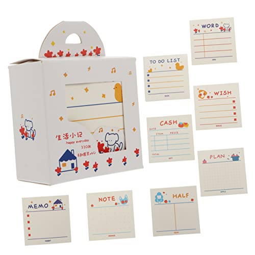 HOMSFOU 1 Satz Selbstklebende Memo Pads Bunte Notizzettel für Kreative Notizen und Diy Projekte für Büro Schule und Zuhause von HOMSFOU