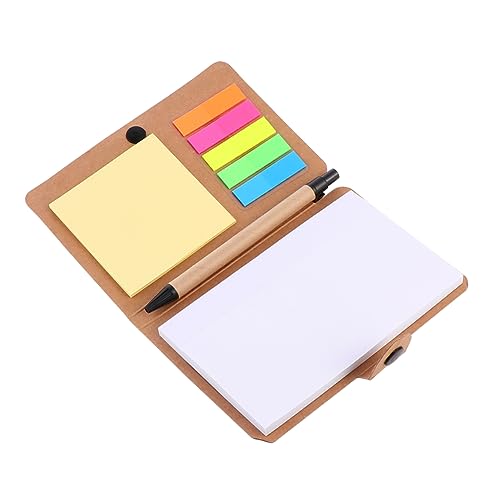 HOMSFOU 1 Satz Selbstklebendes Notizbuch mit Fluoreszierenden Lesezeichen für Bürobedarf und Schreibwaren Praktische Haftnotizen für Schule und Zuhause Kraftpapier Cover HOMSFOU 1 Satz Selbstklebendes Notizbuch mit Fluoreszierenden Lesezeichen für Bürobedarf und Schreibwaren Praktische Haftnotizen für Schule und Zuhause Kraftpapier Cover von HOMSFOU