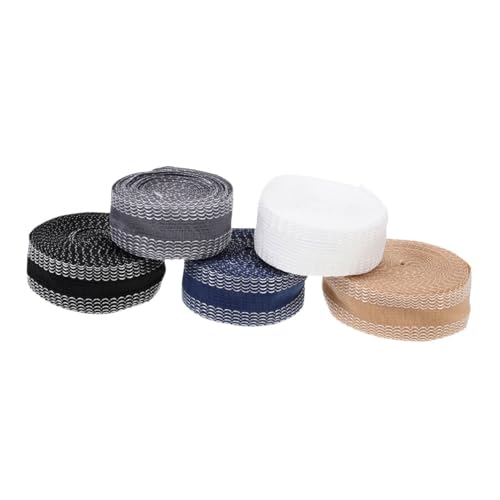 HOMSFOU 1 Satz Selbstklebendes Saumband Für Hosen Jeans Patch Tape Diy Hosenkürzband Für Schnelles Kürzen Und Elastisch Und Waschfest 5rollen von HOMSFOU