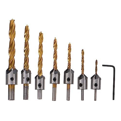 HOMSFOU 1 Satz Senkbohrer Set Teilig für Holzarbeiten Hochwertige Kegelsenkbohrer Carbonstahl für Diy Heimwerker und Ingenieure Präzise Bohrungen Verschiedenen Materialien HOMSFOU 1 Satz Senkbohrer Set Teilig für Holzarbeiten Hochwertige Kegelsenkbohrer Carbonstahl für Diy Heimwerker und Ingenieure Präzise Bohrungen Verschiedenen Materialien von HOMSFOU