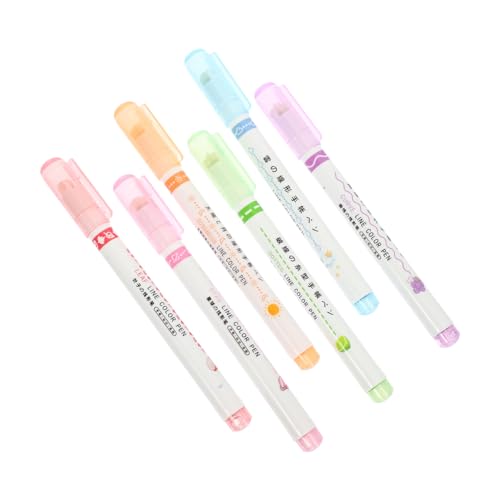 HOMSFOU 1 Satz Set Pen View Class Fluoreszierende Textmarker Niedliche Marker Art Kid Dünner Farbmarker Mehrfarbig Gebogen Malbuch Textmarker Marker Abs 6 Stück HOMSFOU 1 Satz Set Pen View Class Fluoreszierende Textmarker Niedliche Marker Art Kid Dünner Farbmarker Mehrfarbig Gebogen Malbuch Textmarker Marker Abs 6 Stück von HOMSFOU