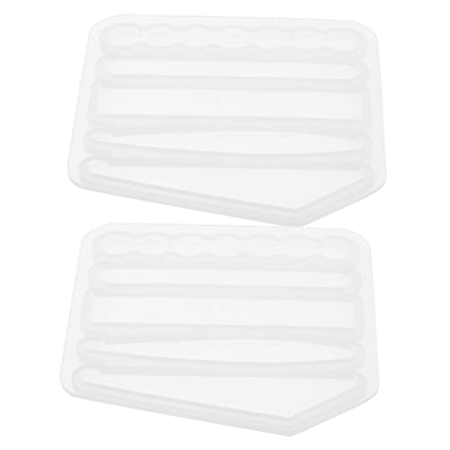 HOMSFOU 1 Satz Silikon Haarklammer Gießform Diy Bastel Silikonform Für Epoxidharz Haarschmuck Und Langlebig Für Projekte Glitzer 2 Stück von HOMSFOU
