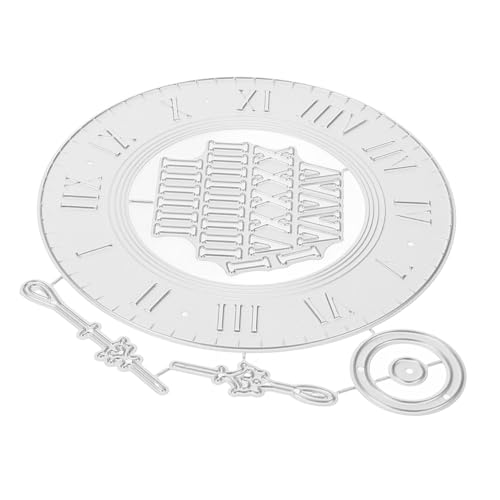 HOMSFOU 1 Satz Stanzform Scrapbooking Herstellung Uhrenstanzungen handwerk schneiden sterben Sammelalbum Stanzteile aus Metall Prägemappen gestanzt Kohlenstoffstahl Silver von HOMSFOU