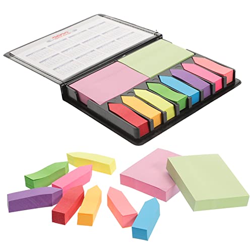 HOMSFOU 1 Satz Sticky Notepads mit Selbstklebenden Notizen und Index Tabs Multifunktionales Büro und Schulbedarf für Büroangestellte Schüler und Lehrer von HOMSFOU