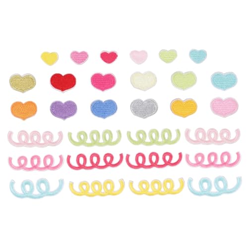 HOMSFOU 1 Satz Stoffaufnäher Selbstklebende Patches Für Diy Bekleidung Bestickte Applikationen Für Jeans Jacken Und Handarbeiten Farbige Stoffetiketten Eisenaufnäher Für Designs 30 Stück HOMSFOU 1 Satz Stoffaufnäher Selbstklebende Patches Für Diy Bekleidung Bestickte Applikationen Für Jeans Jacken Und Handarbeiten Farbige Stoffetiketten Eisenaufnäher Für Designs 30 Stück von HOMSFOU