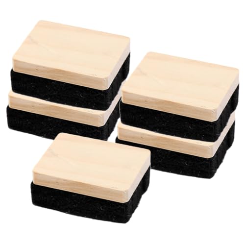 HOMSFOU 1 Satz Tafelradierer Staubfreier Kreidetafel Radiergummi Aus Holz Und Filz Für Unterricht Wiederverwendbar Und Schonend Für Oberflächen 5 Stück HOMSFOU 1 Satz Tafelradierer Staubfreier Kreidetafel Radiergummi Aus Holz Und Filz Für Unterricht Wiederverwendbar Und Schonend Für Oberflächen 5 Stück von HOMSFOU