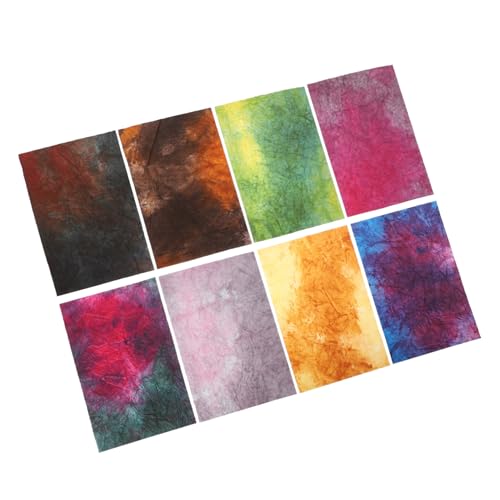 HOMSFOU 1 Satz Tagebuchmaterial Papier Vintage-kartenpapier Handwerk Texturiert Decoupage-papier Zum Basteln Sammelalbum Dekoratives Scrapbook-papier Journalpapier 8blätter von HOMSFOU