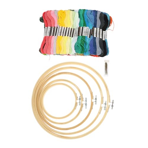 HOMSFOU 1 Satz Teilige Stickgarn Set mit Farben Bambus und Nadeln Vielseitiges Stickzubehör für Anfänger und Fortgeschrittene für Kreuzstich und Diy Projekte HOMSFOU 1 Satz Teilige Stickgarn Set mit Farben Bambus und Nadeln Vielseitiges Stickzubehör für Anfänger und Fortgeschrittene für Kreuzstich und Diy Projekte von HOMSFOU