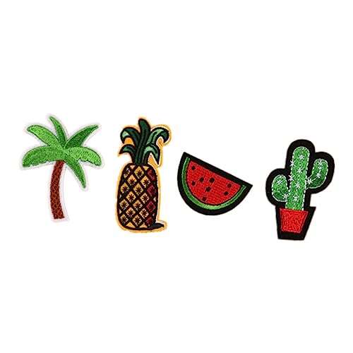 HOMSFOU 1 Satz Teiliges Bestickte Aufnäher Für Kleidung Diy Patches Mit Ananas Wassermelone Kokospalme Und Kaktus Für Jeans Taschen Und Bastelprojekte 12 Stück HOMSFOU 1 Satz Teiliges Bestickte Aufnäher Für Kleidung Diy Patches Mit Ananas Wassermelone Kokospalme Und Kaktus Für Jeans Taschen Und Bastelprojekte 12 Stück von HOMSFOU