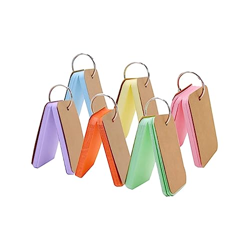 HOMSFOU 1 Satz Teiliges Büro Massage Notizkarten Mit Ring Leere Memo Karten Gemischten Farben Für Notizen Und To Do Listen Und Leichtes Design 6 Stück HOMSFOU 1 Satz Teiliges Büro Massage Notizkarten Mit Ring Leere Memo Karten Gemischten Farben Für Notizen Und To Do Listen Und Leichtes Design 6 Stück von HOMSFOU
