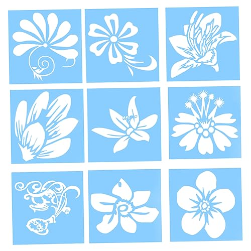 HOMSFOU 1 Satz Teiliges Diy Cake Drawing Stencils Sicherem Für Kreative Malprojekte Für Erwachsene Vielseitig Einsetzbar Für Scrapbooking Grußkarten Und Mehr 9 Stück von HOMSFOU