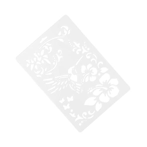 HOMSFOU 1 Satz Teiliges Diy Schablonen Mit Hummingbird Und Blumenmuster Für Kinderzeichnungen Wiederverwendbare Malvorlagen Hochwertigem Für Scrapbooking Und Kreativprojekte 3 Stück von HOMSFOU