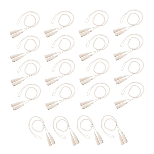 HOMSFOU 1 Satz Teiliges Handgefertigte Quasten Vorhangraffhalter Knüpf Accessoires Für Dicke Gardinen Boho Stil Deko Für Wohnzimmer Und Büro 20 Stück von HOMSFOU