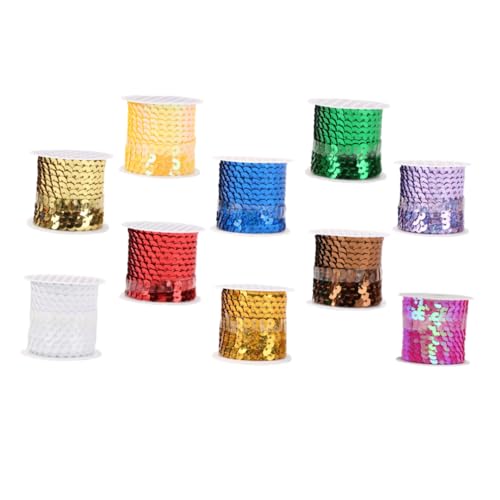 HOMSFOU 1 Satz Teiliges Pailletten Diy Dekorationssequins Für Bastelprojekte Bekleidungsverschönerung Und Schmuckherstellung 10 Stück HOMSFOU 1 Satz Teiliges Pailletten Diy Dekorationssequins Für Bastelprojekte Bekleidungsverschönerung Und Schmuckherstellung 10 Stück von HOMSFOU