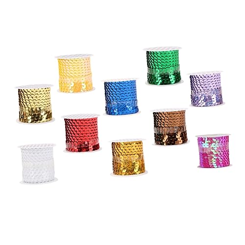 HOMSFOU 1 Satz Teiliges Pailletten Für Diy Bastelarbeiten Dekoration Von Kleidung Und Accessoires Vielseitig Einsetzbar Für Hochzeiten Partys Und 10 Stück von HOMSFOU