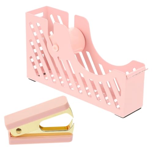 HOMSFOU 1 Satz Teiliges Set aus Heftgerät und Klebebandspender Bürobedarf Set mit Heftklammern Entferner für Zuhause Büro Stilvolle Schreibtischaccessoires HOMSFOU 1 Satz Teiliges Set aus Heftgerät und Klebebandspender Bürobedarf Set mit Heftklammern Entferner für Zuhause Büro Stilvolle Schreibtischaccessoires von HOMSFOU