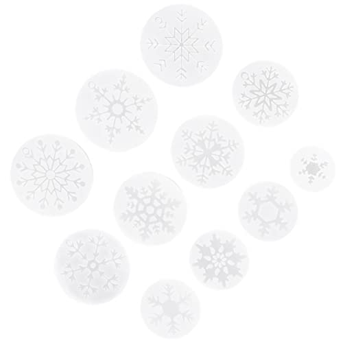 HOMSFOU 1 Satz Teiliges Silikon Schneeflocken Formen Diy Kristall Epoxidharz Gießform Für Anhänger Und Schmuck Für Kreative Bastelprojekte Und 11 Stück von HOMSFOU