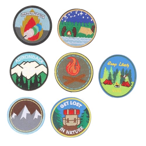 HOMSFOU 1 Satz Teiliges Tierischer Cartoon Stickereipatches Für Kleidung Rucksäcke Diy Dekoration Langlebig Und Praktisch Für Vintage Designs Und Kreative Bastelprojekte 7 Stück von HOMSFOU