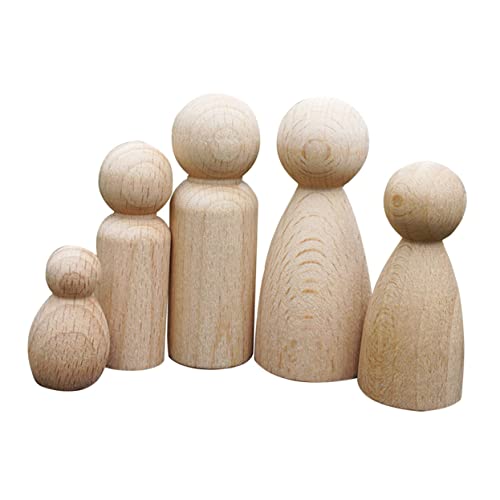 HOMSFOU 1 Satz Teiliges Unvollendete Holzpuppen Für Diy Basteln Mit Holzfiguren Zum Bemalen Und Gestalten Für Kunstprojekte Und Aktivitäten 5 Stück HOMSFOU 1 Satz Teiliges Unvollendete Holzpuppen Für Diy Basteln Mit Holzfiguren Zum Bemalen Und Gestalten Für Kunstprojekte Und Aktivitäten 5 Stück von HOMSFOU