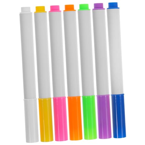 HOMSFOU 1 Satz Teiliges Wiederverwendbare Abwischbare Marker Für Whiteboard Magnetische Stifte Mit Selbstschließendem Beutel Für Schule Büro Und Zuhause 7 Stück von HOMSFOU