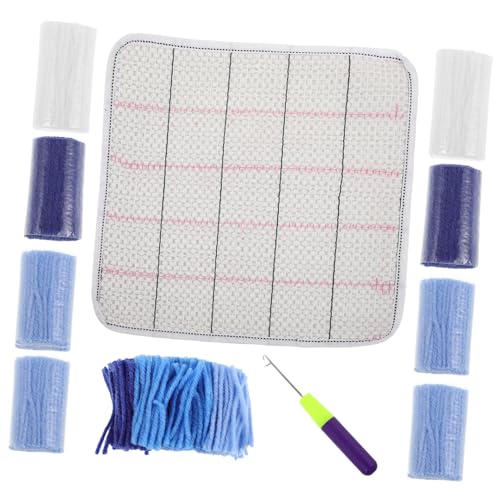 HOMSFOU 1 Satz Teppich-Set verriegeln Bausatz häkeln UV Filzsets für Anfänger tapeziertisch wandteppich teppiche Teppich Häkelset Riegelhaken-Teppichsatz Knüpfgarn Stoff HOMSFOU 1 Satz Teppich-Set verriegeln Bausatz häkeln UV Filzsets für Anfänger tapeziertisch wandteppich teppiche Teppich Häkelset Riegelhaken-Teppichsatz Knüpfgarn Stoff von HOMSFOU