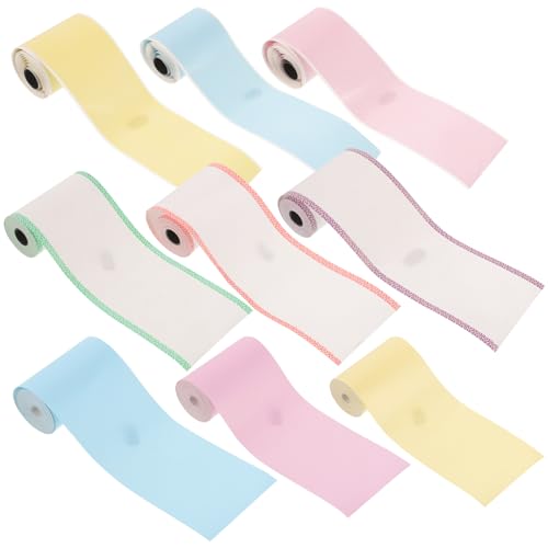 HOMSFOU 1 Satz Thermopapier Für Mini Drucker Selbstklebende Etiketten Für Etikettendrucker Farbige Aufkleber Für Supermarkt Einzelhandel Und Persönliche Nutzung 9rollen HOMSFOU 1 Satz Thermopapier Für Mini Drucker Selbstklebende Etiketten Für Etikettendrucker Farbige Aufkleber Für Supermarkt Einzelhandel Und Persönliche Nutzung 9rollen von HOMSFOU