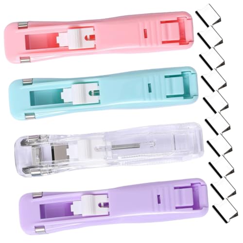 HOMSFOU 1 Satz Traaceless -bindungsmaschine Clips Briefpapier Praktischer Schreibtischhefter Tragbarer Handheld -papier -clam Clip Hefter Mit Klammern Spender Für Büroklammern Metall Bunt HOMSFOU 1 Satz Traaceless -bindungsmaschine Clips Briefpapier Praktischer Schreibtischhefter Tragbarer Handheld -papier -clam Clip Hefter Mit Klammern Spender Für Büroklammern Metall Bunt von HOMSFOU