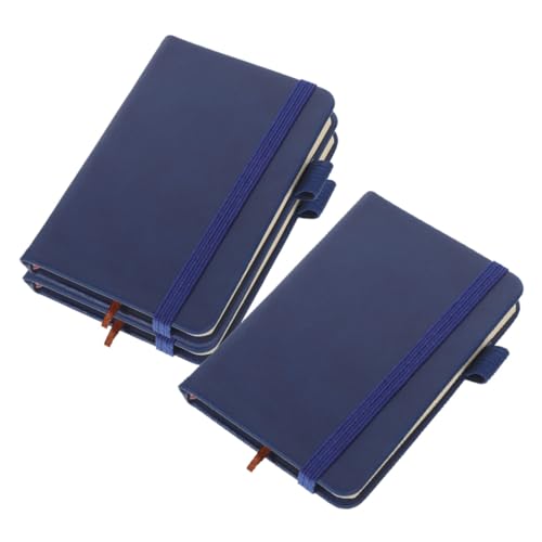 HOMSFOU 1 Satz Tragbarer Notizblock Klein Pads Größe Gefüttert Mini Journaling Tasche Notizbilder Notizbücher Aus Leder Liniertes Notizbuch Schulplanplaner Papier 3 Stück von HOMSFOU
