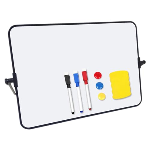 HOMSFOU 1 Satz Tragbares Whiteboard Doppelseitiges Abwischbares Zeichenbrett für Büro und Schule mit Stiften und Radierer für Notizen Zeichnungen und Botschaften HOMSFOU 1 Satz Tragbares Whiteboard Doppelseitiges Abwischbares Zeichenbrett für Büro und Schule mit Stiften und Radierer für Notizen Zeichnungen und Botschaften von HOMSFOU