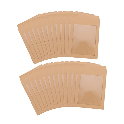 HOMSFOU 1 Satz Transparente Dokumententaschen Wasserdichte Kraftpapierumschläge Für Briefe Und Wichtige Unterlagen Hochwertige Elegante Versandtaschen 25 Stück von HOMSFOU
