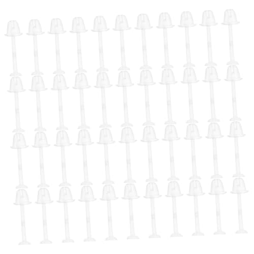 HOMSFOU 1 Satz Transparente Ohrring Stifte Und Rückstecker Klarer Ohrstecker Schutz Für Diy Schmuckherstellung Und Schule Flache Ohrringe Ohrstopper Für Sicheres 300 Stück von HOMSFOU