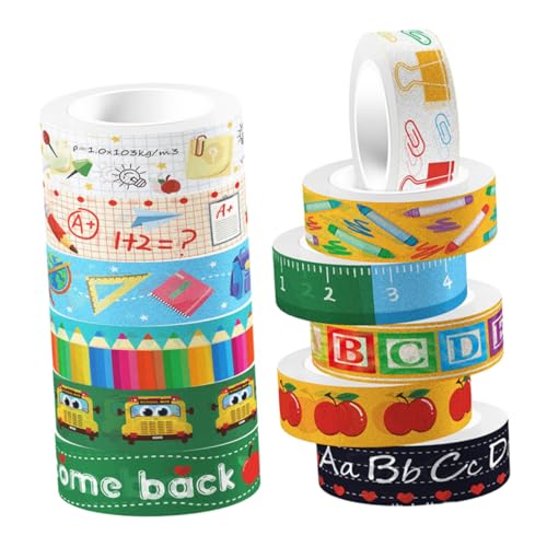 HOMSFOU 1 Satz Transparentes Rollenband Scrapbooking Zubehör Pastell Süß Wiederverwendbar Klebeband Ästhetische Notizen Farbig Dünn Für Streifen Cartoon Pink DIY 12Rollen HOMSFOU 1 Satz Transparentes Rollenband Scrapbooking Zubehör Pastell Süß Wiederverwendbar Klebeband Ästhetische Notizen Farbig Dünn Für Streifen Cartoon Pink DIY 12Rollen von HOMSFOU