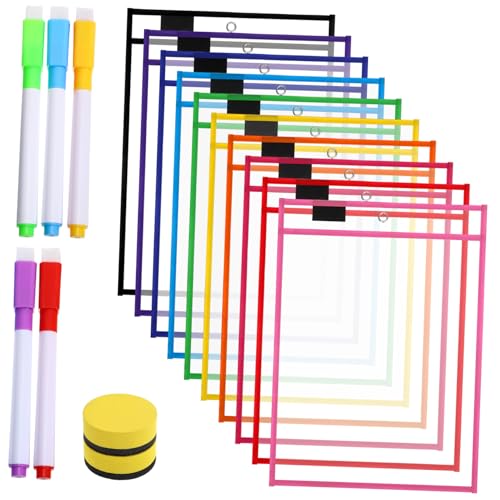 HOMSFOU 1 Satz Trocken Abwischbares Taschenset Transparente Taschenärmel Dateiordner Wiederverwendbare Aktenhalter Trocken Abwischbare Taschen Aktentaschenhüllen Dokumentenmappen Pvc HOMSFOU 1 Satz Trocken Abwischbares Taschenset Transparente Taschenärmel Dateiordner Wiederverwendbare Aktenhalter Trocken Abwischbare Taschen Aktentaschenhüllen Dokumentenmappen Pvc von HOMSFOU