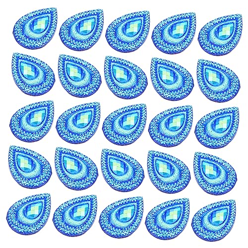 HOMSFOU 1 Satz Tropfenförmiger dekorativer Diamant Träne Kristalle Fallen Tropfen Strass Cabochon Strasssteine aufnähen Verzierungen mit Wassertropfen geformte Perlen Harz Blau HOMSFOU 1 Satz Tropfenförmiger dekorativer Diamant Träne Kristalle Fallen Tropfen Strass Cabochon Strasssteine aufnähen Verzierungen mit Wassertropfen geformte Perlen Harz Blau von HOMSFOU