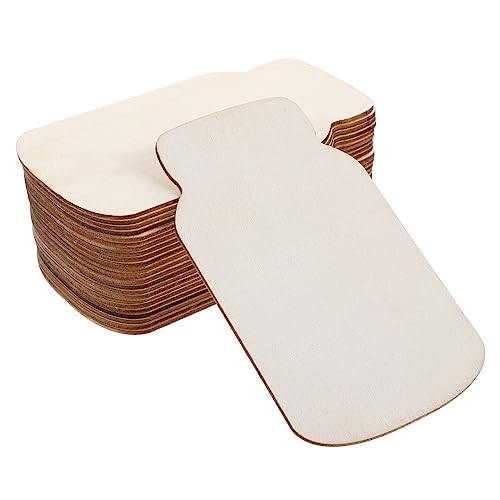 HOMSFOU 1 Satz Unfertige Holzscheiben Für Diy Dekorationen Kreative Bastelprojekte Unbeschichtete Holzplatten Für Hochzeiten Partys Wohn Und Gartendekorationen 24 Stück von HOMSFOU