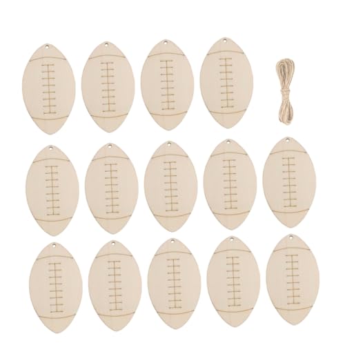 HOMSFOU 1 Satz Unlackierte Holzstücke für Diy Dekorationen Fußballform Bastelmaterialien für Partys Einfach zu Bemalen für Geschenkanhänger und Projekte HOMSFOU 1 Satz Unlackierte Holzstücke für Diy Dekorationen Fußballform Bastelmaterialien für Partys Einfach zu Bemalen für Geschenkanhänger und Projekte von HOMSFOU