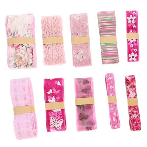 HOMSFOU 1 Satz Verschleißfestes Geschenkband Reben Blumen Dekorationen Fälschung Chiffon Multifunktions-geschenkband Verschleißfestes Bastelband Praktisches Geschenkband Polyester 10 Stück HOMSFOU 1 Satz Verschleißfestes Geschenkband Reben Blumen Dekorationen Fälschung Chiffon Multifunktions-geschenkband Verschleißfestes Bastelband Praktisches Geschenkband Polyester 10 Stück von HOMSFOU