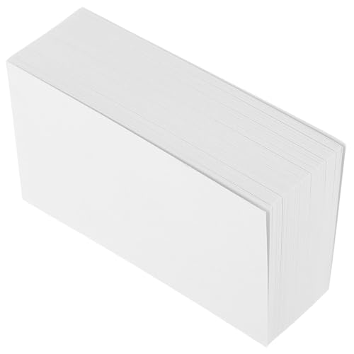 HOMSFOU 1 Satz Visitenkarte Mit Herstellung Gruß Stichwort Form Memoboard Karteikarten Zum Lernen Leere Papierkarte Leere Karteikarten Lernkarten Aus Papier Wortnotizkarten Weiß 200 Stück von HOMSFOU