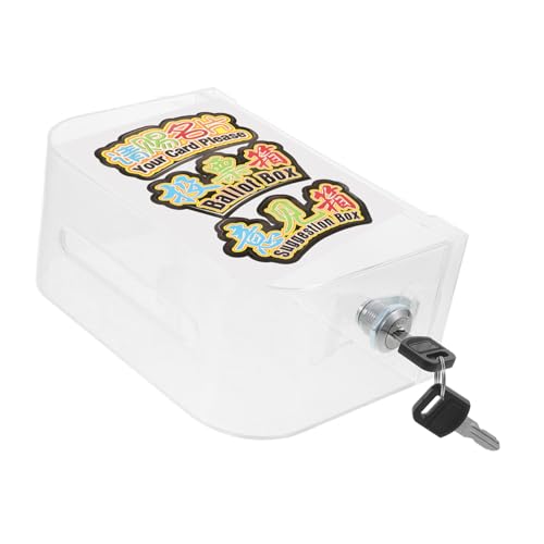 HOMSFOU 1 Satz Visitenkarten-Box groß Inhaber verstauen Anregung Schlüssel Bequemer Kartenhalter Spendenboxen für Fundraising Bürozubehör Spende Dose Acryl Transparent HOMSFOU 1 Satz Visitenkarten-Box groß Inhaber verstauen Anregung Schlüssel Bequemer Kartenhalter Spendenboxen für Fundraising Bürozubehör Spende Dose Acryl Transparent von HOMSFOU
